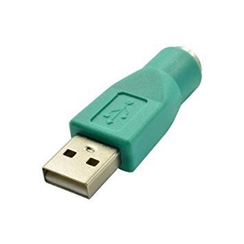 【vaps_3】PS/2 to USB変換アダプター 《グリーン》 PS/2メス-USB A オス 送込拍卖