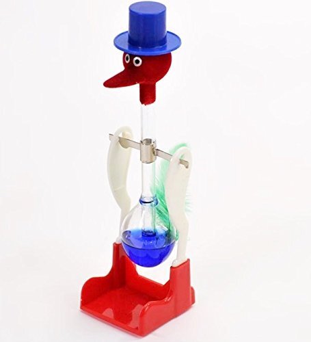 【vaps_2】ドリンキングバード 水飲み鳥 《ブルー》 平和鳥 ハッピーバード 昭和 おもちゃ 知育玩具 科学玩具 DRINKING LUCKY BIRD 送込拍卖