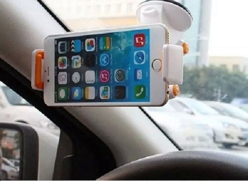 【vaps_2】強力吸盤 車載 スマホ タブレット ホルダー 《ブラック》 360度回転 幅115-190mm対応 車用 スマホスタンド 送込拍卖