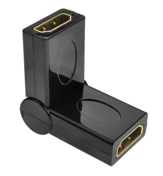 【vaps_2】180度可変 変換アダプタ HDMI タイプA(メス)-タイプA(メス) 角度 変換アダプター 送込拍卖