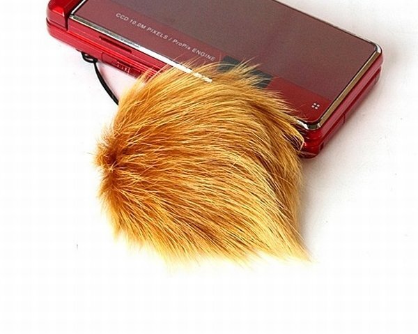 【vaps_4】フワフワ きつねのしっぽストラップ ブラウン 送込拍卖