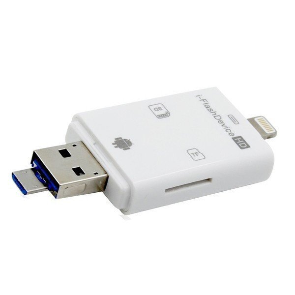 【vaps_7】iPhone iPad SDカードリーダー ライター i-FlashDevice USB MicroUSB Lightning接続 USBメモリー 送込拍卖