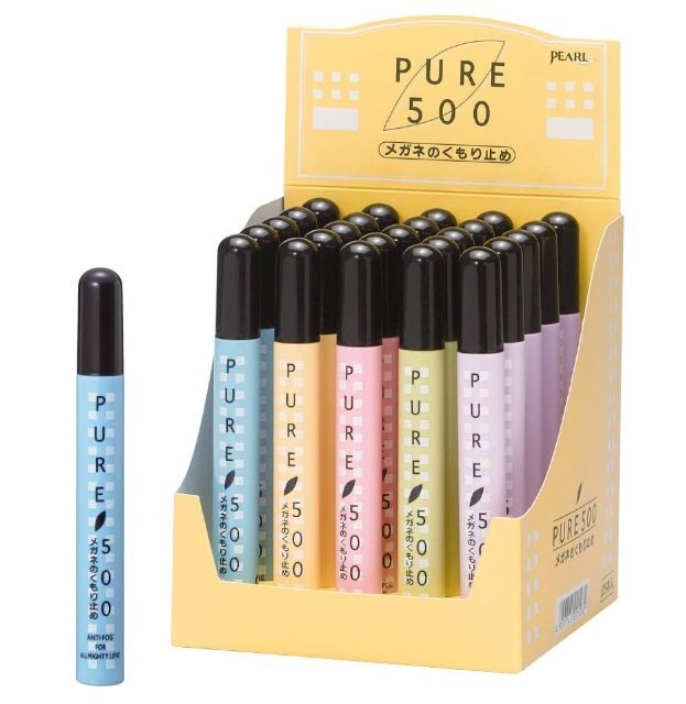【vaps_2】パール ピュア500 メガネのくもり止め カラーランダム 1本 携帯用 スプレータイプ 眼鏡 めがね 曇り止め 送込拍卖