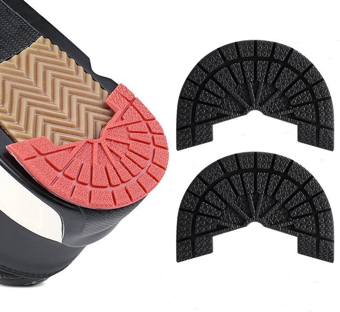 【vaps_2】ヒールプロテクター 左右セット 《ブラック》 27.5-28cm(45-46) ソール ヒールガード 靴底 かかと 補修 保護 補強 送込拍卖