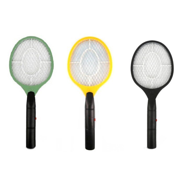 【vaps_7】電撃殺虫ラケット カラーランダム 蚊退治 蚊取り ハエたたき 電気ショック 殺虫器 送込拍卖