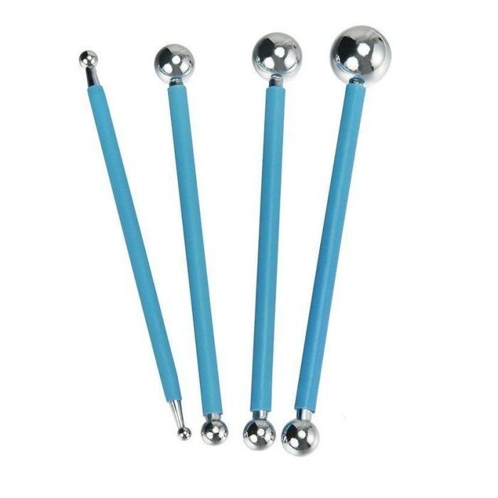 【vaps_5】丸棒 4本セット 8サイズ 粘土 細工 クレイ 陶芸 彫刻 クラフト 工作 道具 送込拍卖