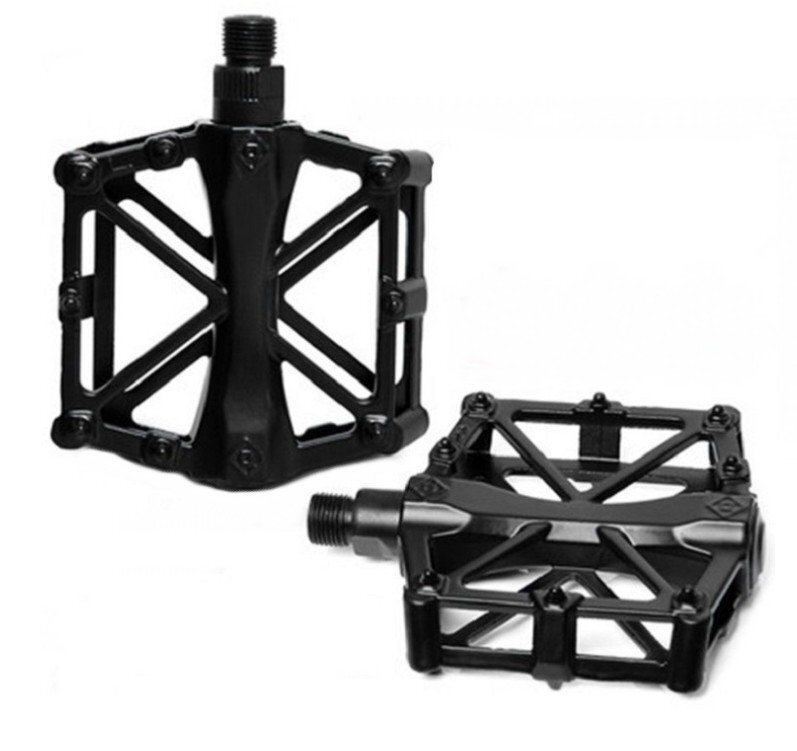 【vaps_2】自転車用 アルミペダル 左右セット 《ブラック》 MTB マウンテンバイク クロスバイク 軽量 フラットペダル 送込拍卖