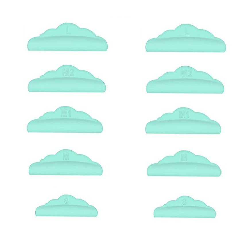 【VAPS_1】まつ毛パーマ ロッド パーマロット 5ペア 10枚入り 《グリーン》 まつ毛リフト シリコンパッド まつ毛カール パット 送込拍卖