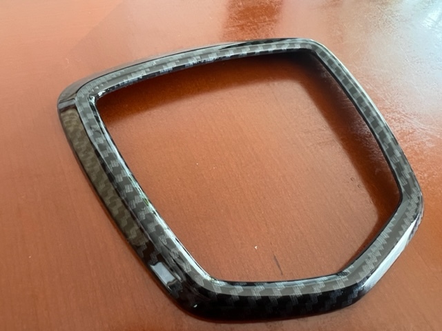 アバルト カーボンルック リアエンブレムカバー 500, 595, 695拍卖