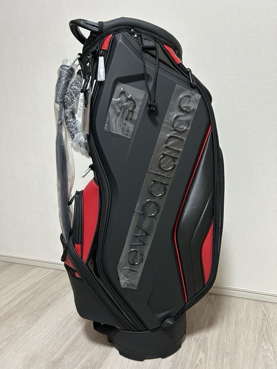 新品未使用!ニューバランスゴルフ マットPU×エンボスPU×エナメル 9.5型キャディバッグ拍卖