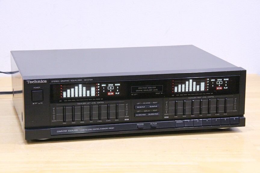 ///テクニクス スペアナ付き LR独立7バンドグラフィックイコライザー SH-E70A ///拍卖