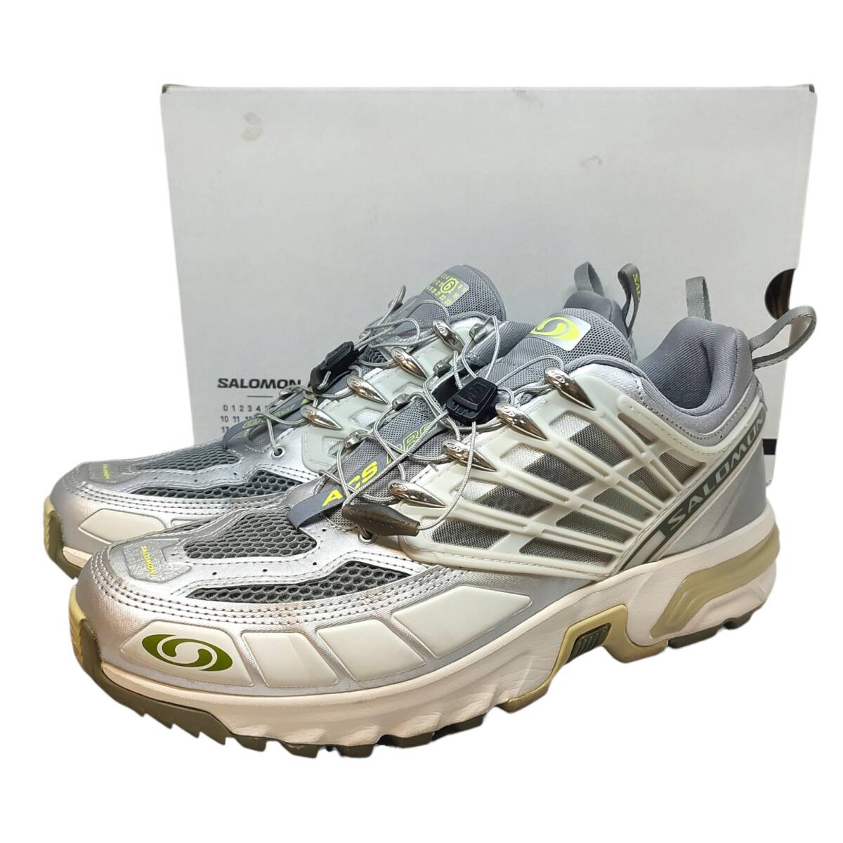 MM6 エムエムシックス ×SALOMON PRO SNEAKER Sharkskin Ftw Silver スニーカー S59WS0214 28.5cm グレー メンズ拍卖