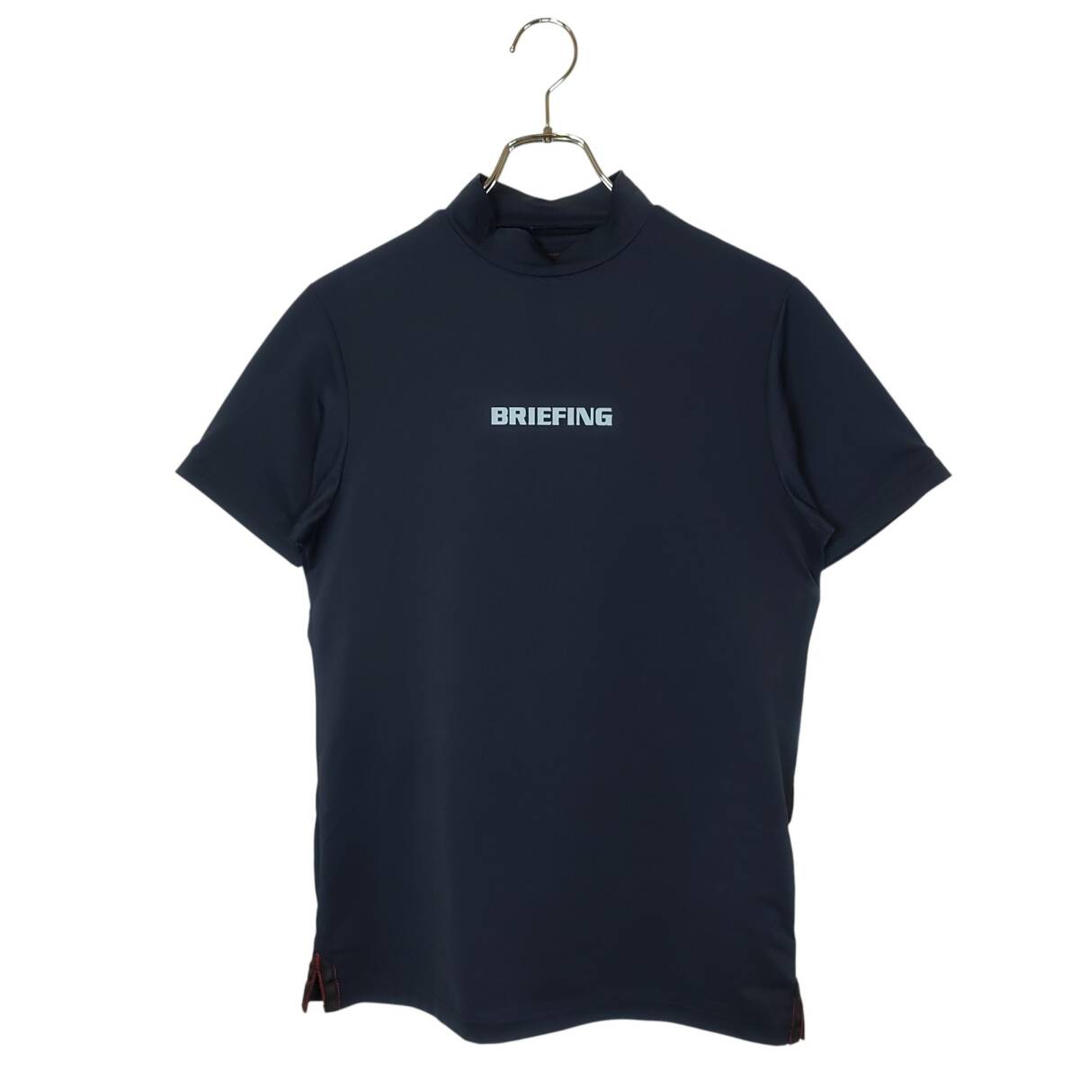 BRIEFING GOLF ブリーフィングゴルフ 25SS TOUR SS HIGH NECK半袖 モックネック Tシャツ BGW251M04 S ネイビー メンズ拍卖