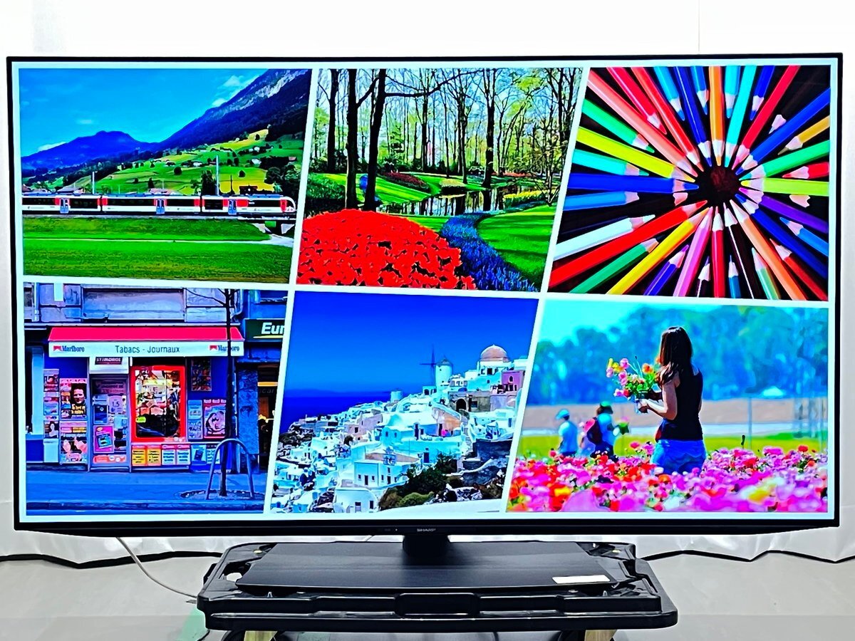 【配送エリア限定】55インチ有機EL4Kテレビ SHARP 4T-C55DS1(2022年製造)HDR/倍速駆動/Net動画 ■AQUOS★Joshin9511●1円開始・直接引渡可拍卖