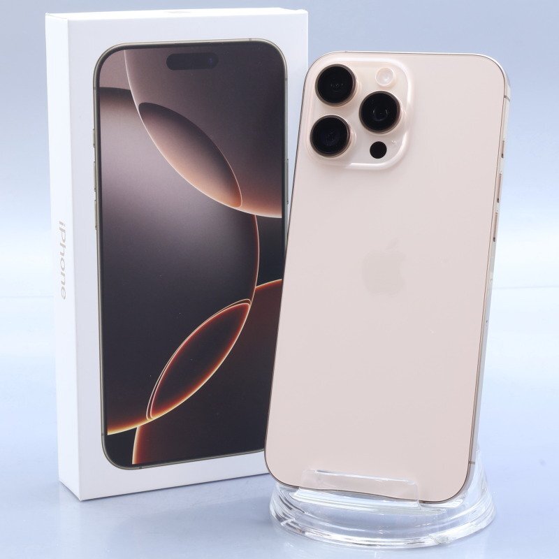 Apple iPhone16 Pro Max 256GB デザートチタニウム A3295 3N530J/A バッテリ100% ■SIMフリー★Joshin5022【1円開始・送料無料】拍卖