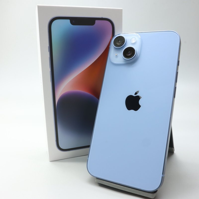 Apple iPhone14 128GB Blue A2881 3L237J/A バッテリ100% ■SIMフリー★Joshin3735【1円開始・送料無料】拍卖