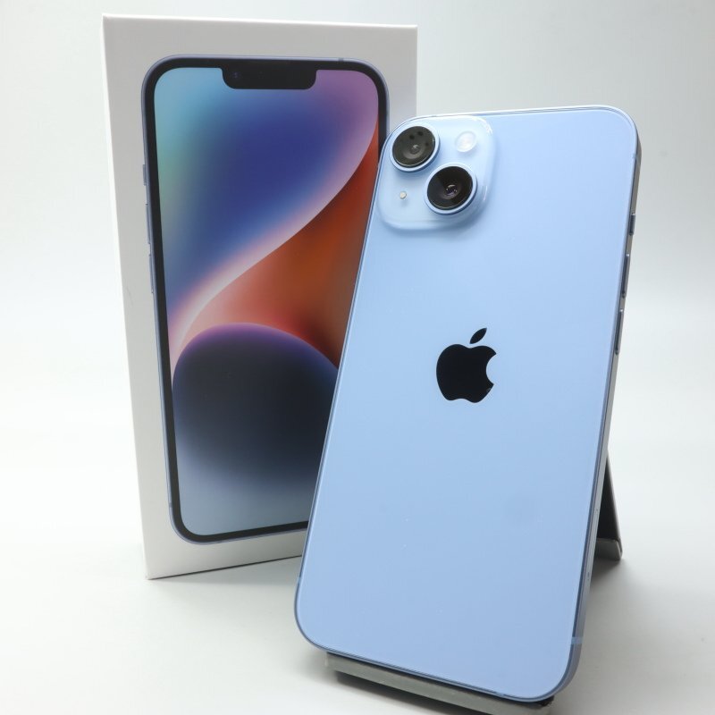 Apple iPhone14 128GB Blue A2881 3L237J/A バッテリ100% ■SIMフリー★Joshin3722【1円開始・送料無料】拍卖