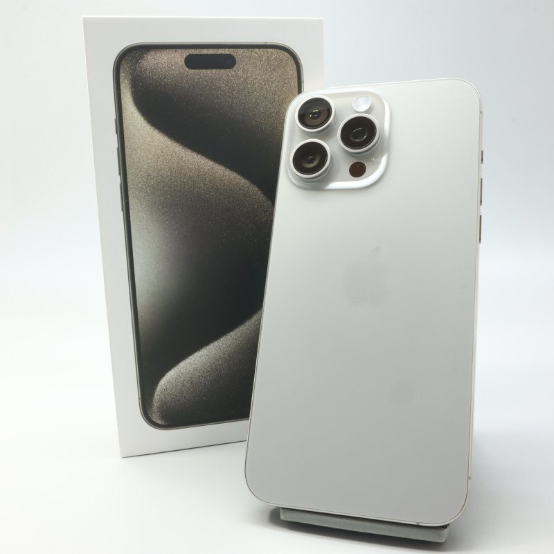 Apple iPhone15 Pro Max 256GB ナチュラルチタニウム A3105 3M742J/A バッテリ100% ■SIMフリー★Joshin1525【1円開始・送料無料】拍卖