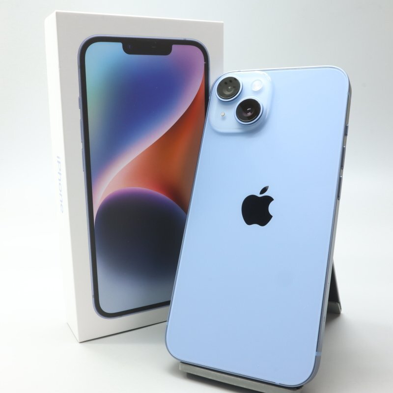 Apple iPhone14 128GB Blue A2881 3L237J/A バッテリ100% ■SIMフリー★Joshin3715【1円開始・送料無料】拍卖