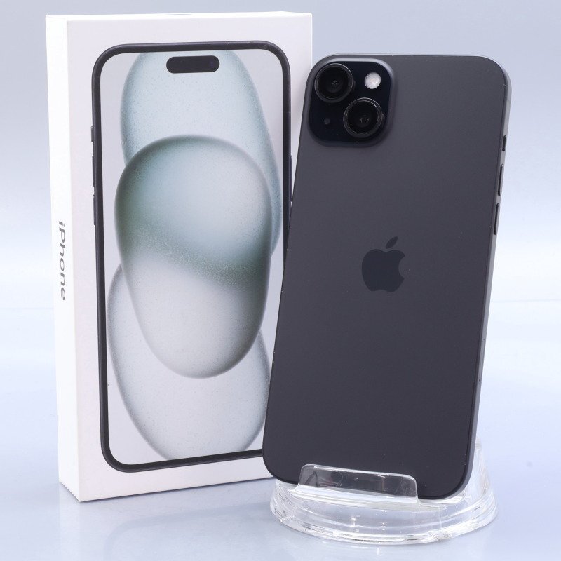 Apple iPhone15 Plus 128GB Black A3093 3M457J/A バッテリ100% ■SIMフリー★Joshin5382【1円開始・送料無料】拍卖