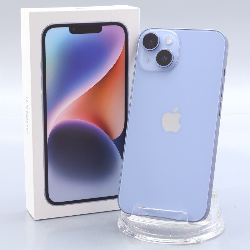 Apple iPhone14 128GB Blue A2881 3L237J/A バッテリ100% ■SIMフリー★Joshin3754【1円開始・送料無料】拍卖