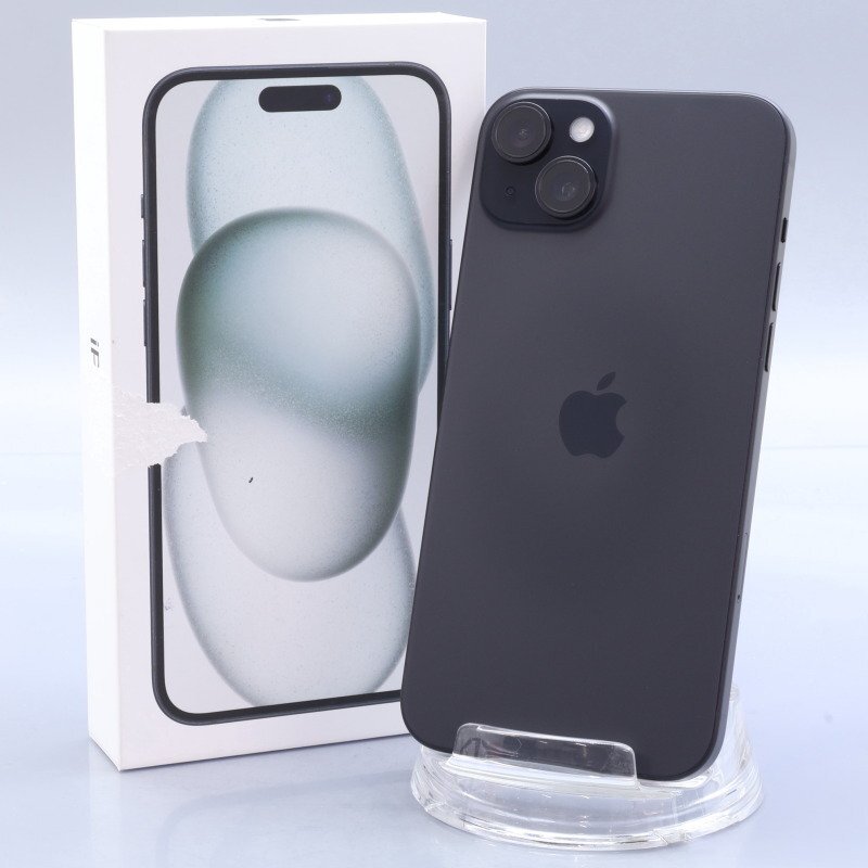 Apple iPhone15 Plus 128GB Black A3093 3M457J/A バッテリ100% ■SIMフリー★Joshin5303【1円開始・送料無料】拍卖