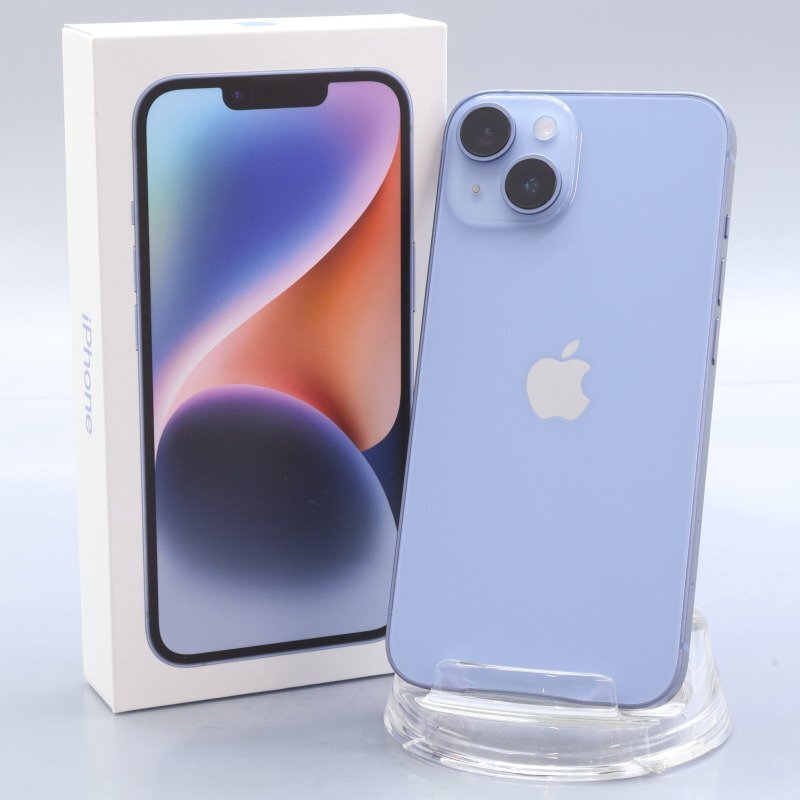 Apple iPhone14 128GB Blue A2881 3L237J/A バッテリ100% ■SIMフリー★Joshin2651【1円開始・送料無料】拍卖