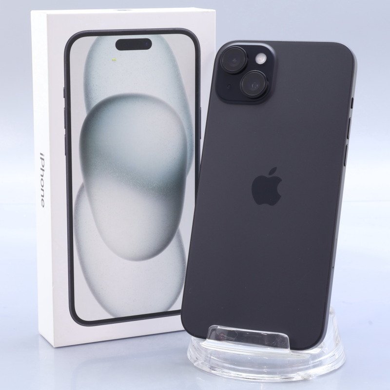 Apple iPhone15 Plus 128GB Black A3093 3M457J/A バッテリ100% ■SIMフリー★Joshin5372【1円開始・送料無料】拍卖
