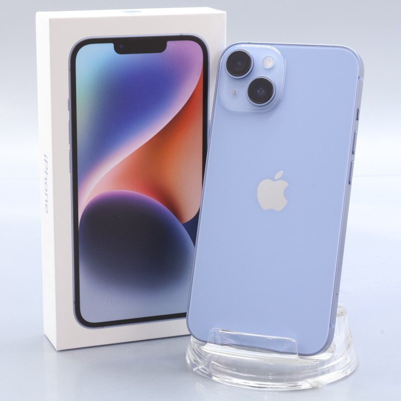 Apple iPhone14 128GB Blue A2881 3L237J/A バッテリ100% ■SIMフリー★Joshin3763【1円開始・送料無料】拍卖