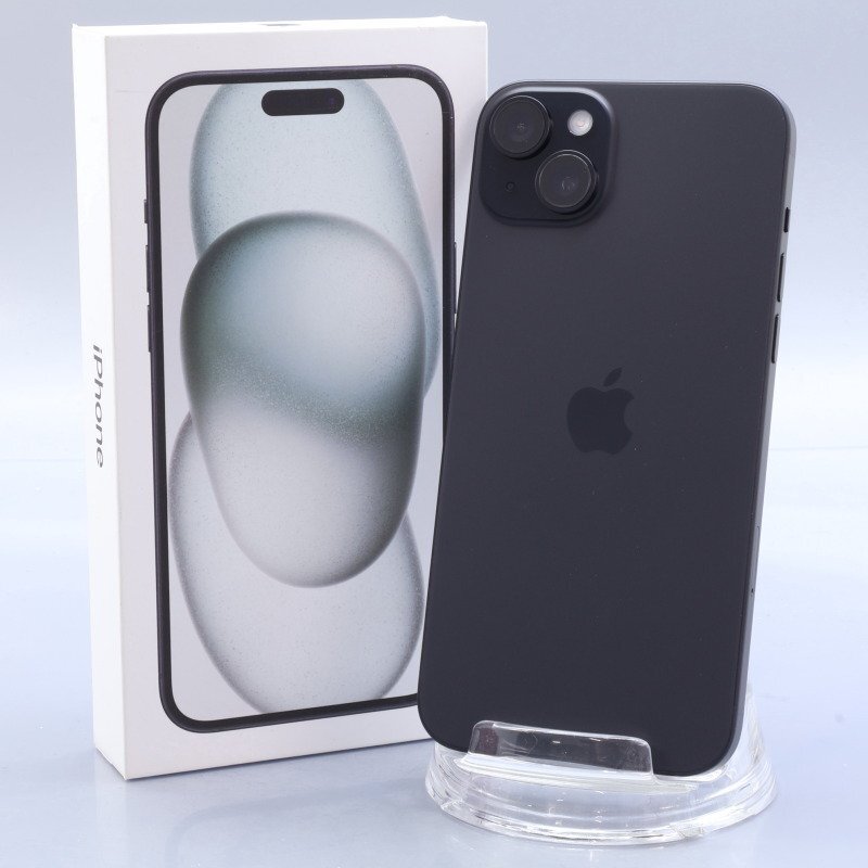Apple iPhone15 Plus 128GB Black A3093 3M457J/A バッテリ100% ■SIMフリー★Joshin5385【1円開始・送料無料】拍卖
