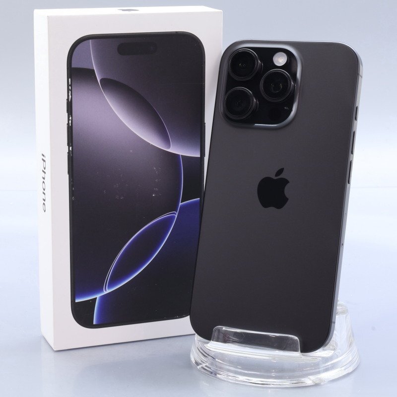 Apple iPhone16 Pro 256GB ブラックチタニウム A3292 MYN03J/A バッテリ98% ■SIMフリー★Joshin8799【1円開始・送料無料】拍卖