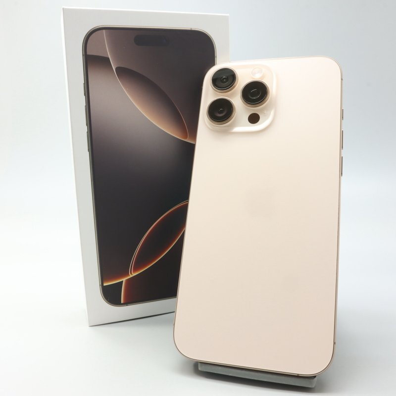 Apple iPhone16 Pro Max 256GB デザートチタニウム A3295 3N530J/A バッテリ100% ■SIMフリー★Joshin5955【1円開始・送料無料】拍卖