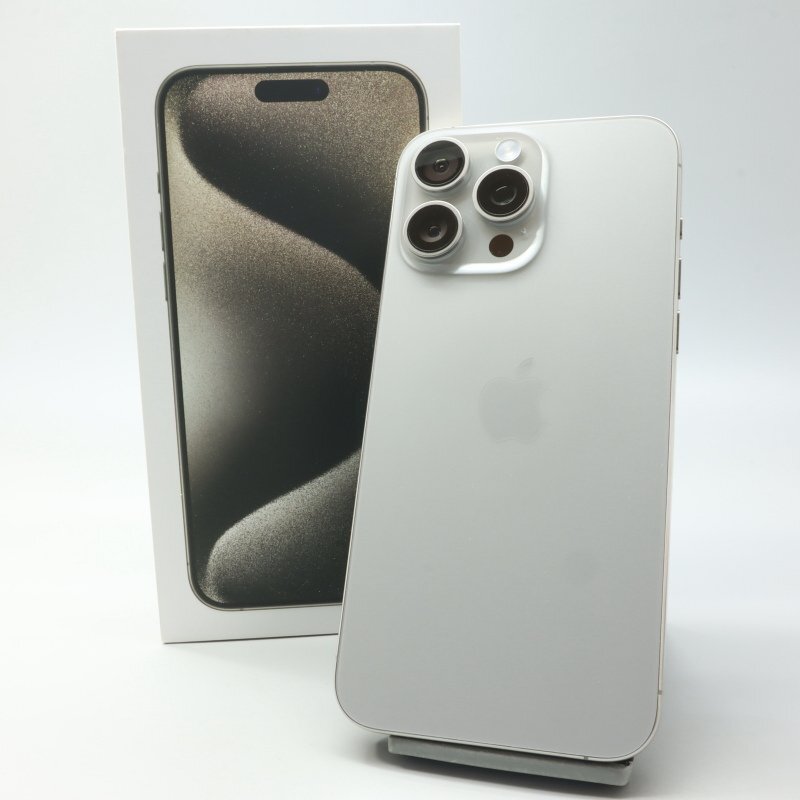 Apple iPhone15 Pro Max 256GB ナチュラルチタニウム A3105 3M742J/A バッテリ100% ■SIMフリー★Joshin1575【1円開始・送料無料】拍卖
