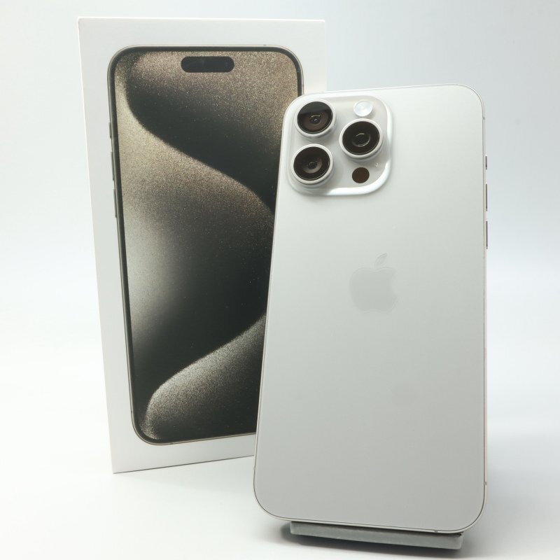 Apple iPhone15 Pro Max 256GB ナチュラルチタニウム A3105 3M742J/A バッテリ100% ■SIMフリー★Joshin1664【1円開始・送料無料】拍卖
