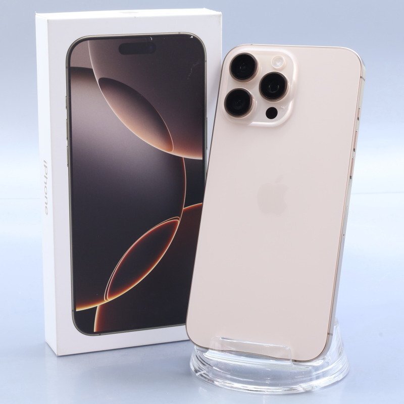 Apple iPhone16 Pro Max 256GB デザートチタニウム A3295 3N530J/A バッテリ100% ■SIMフリー★Joshin5002【1円開始・送料無料】拍卖