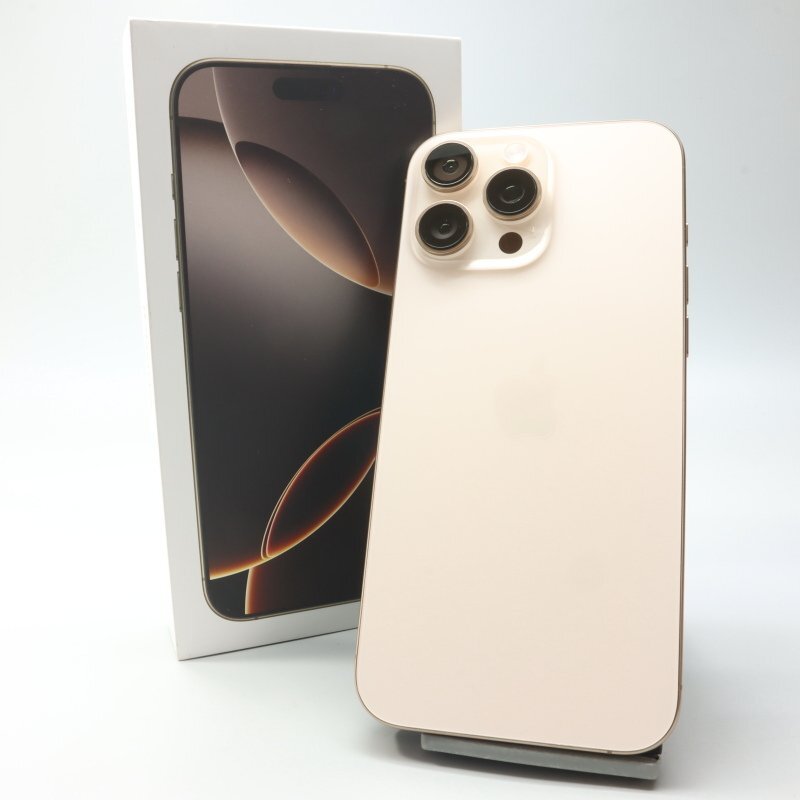 Apple iPhone16 Pro Max 256GB デザートチタニウム A3295 3N530J/A バッテリ100% ■SIMフリー★Joshin5032【1円開始・送料無料】拍卖