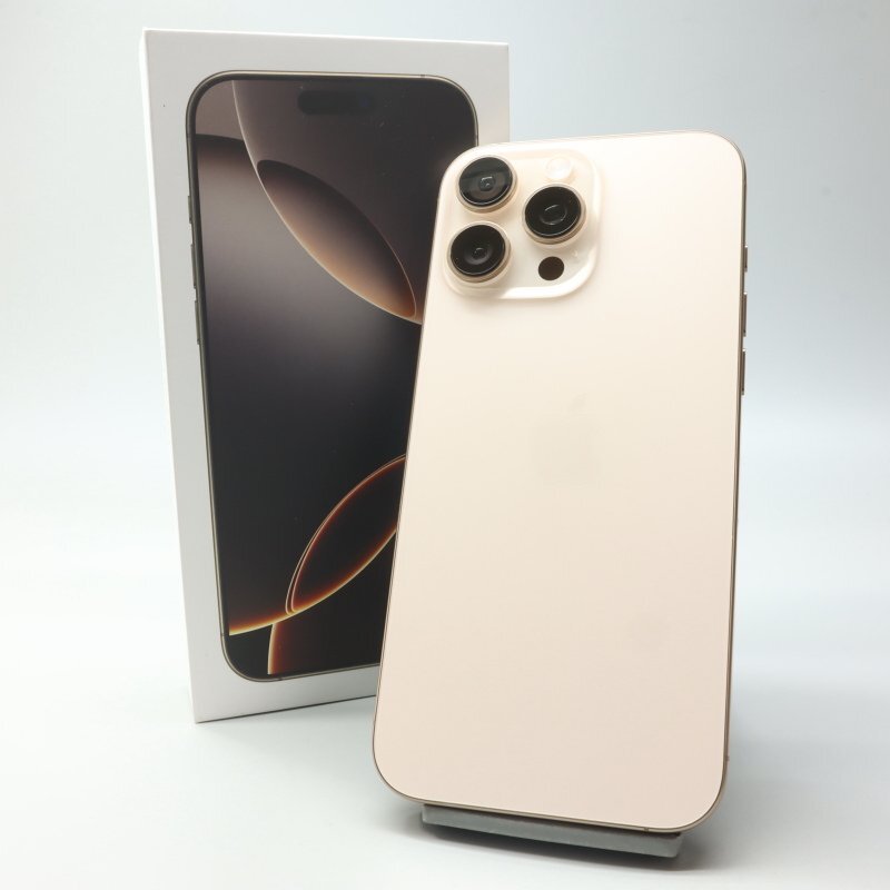 Apple iPhone16 Pro Max 256GB デザートチタニウム A3295 3N530J/A バッテリ100% ■SIMフリー★Joshin5072【1円開始・送料無料】拍卖