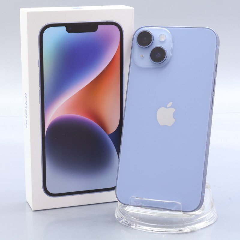 Apple iPhone14 128GB Blue A2881 3L237J/A バッテリ100% ■SIMフリー★Joshin3732【1円開始・送料無料】拍卖