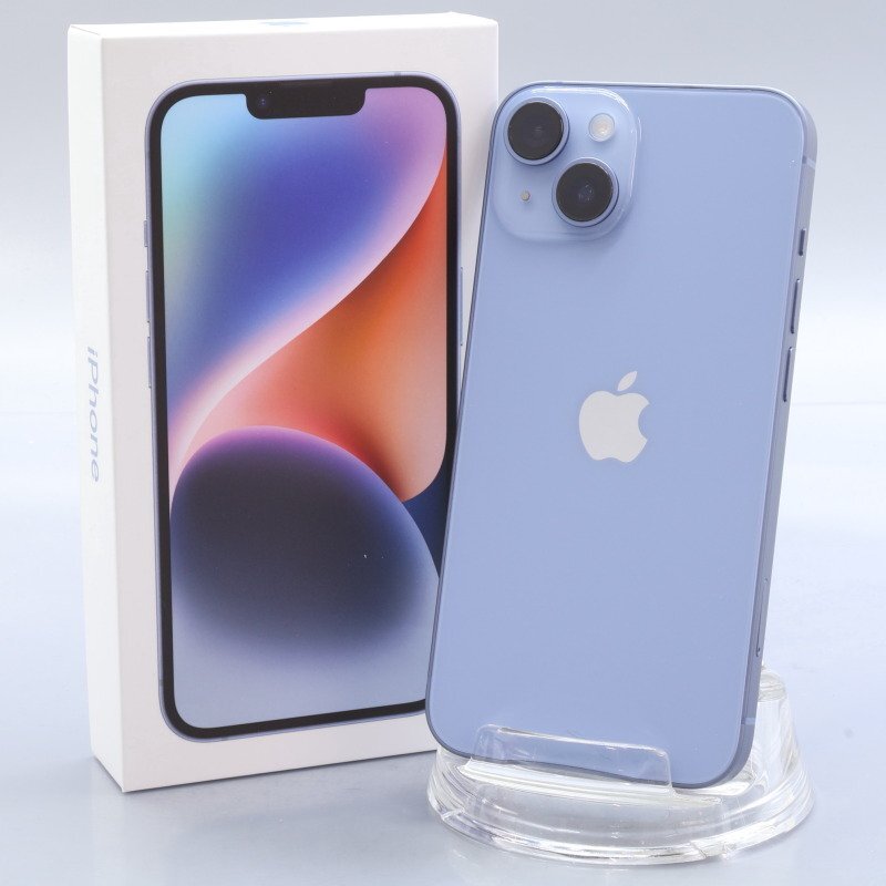 Apple iPhone14 128GB Blue A2881 3L237J/A バッテリ100% ■SIMフリー★Joshin3741【1円開始・送料無料】拍卖