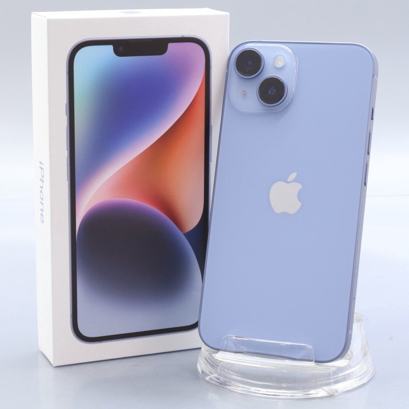 Apple iPhone14 128GB Blue A2881 3L237J/A バッテリ100% ■SIMフリー★Joshin2742【1円開始・送料無料】拍卖