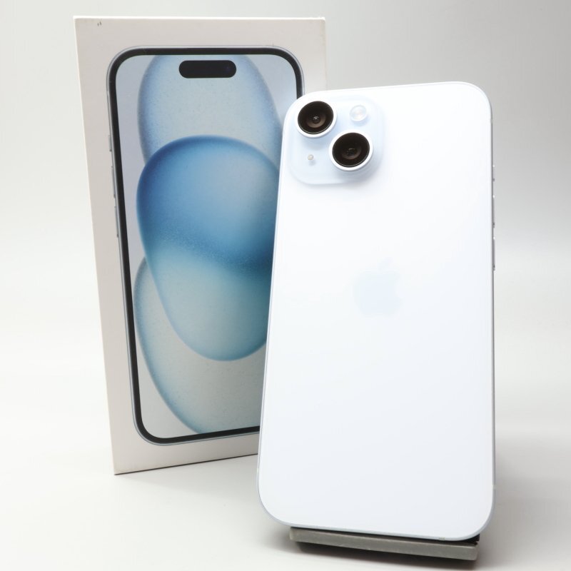 Apple iPhone15 128GB Blue A3089 3M420J/A バッテリ83% ■SIMフリー★Joshin3551【1円開始・送料無料】拍卖