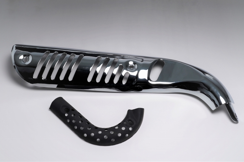 モンキー/ゴリラ マフラープロテクター ヒートガード クロームメッキ拍卖