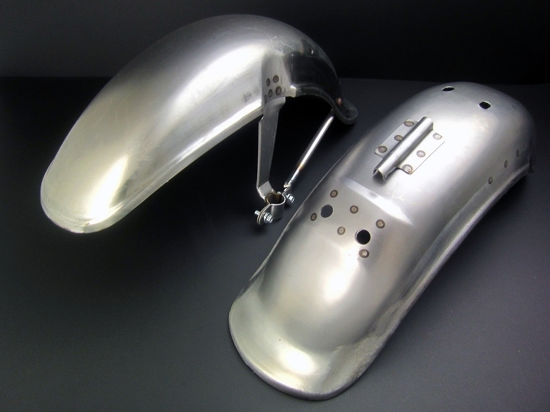 シャリー カブトフェンダー(兜フェンダー) 前後セット 未塗装タイプ フロントフェンダー・リアフェンダー拍卖