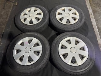 L575S ムーヴ コンテ ホイールキャップ付 鉄ホイールタイヤ1 3×4.00B 145/80/R13 2025年製タイヤ ☆引取り歓迎☆送料は商品説明欄に記載拍卖