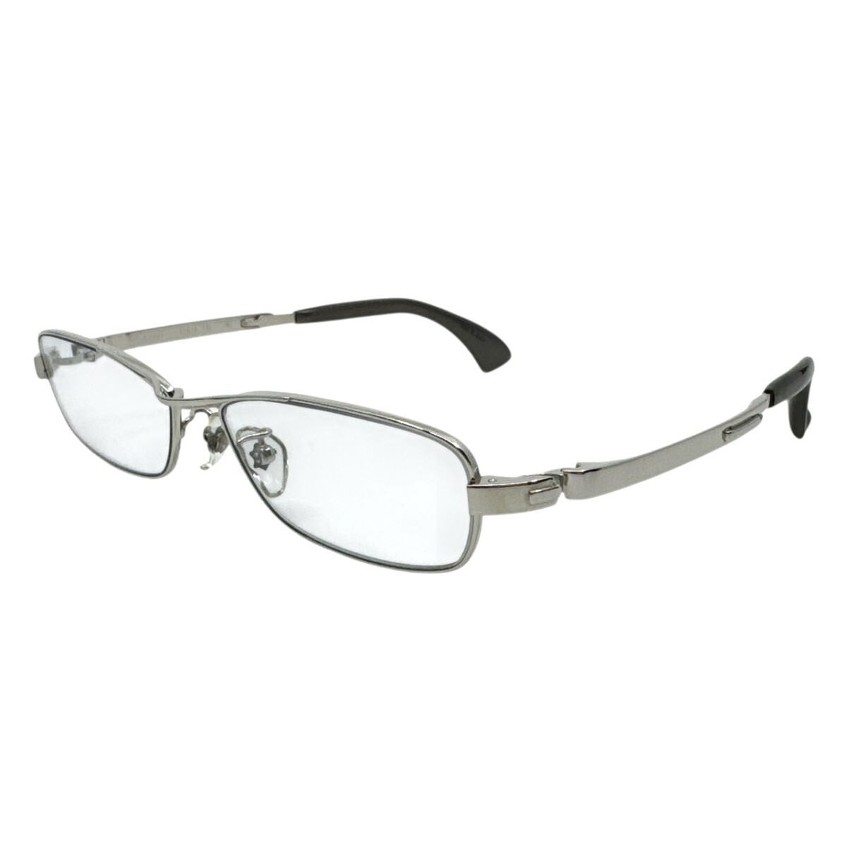 999.9 フォーナインズ メガネ 眼鏡 S-280T チタン 日本製 シルバー 25K06拍卖
