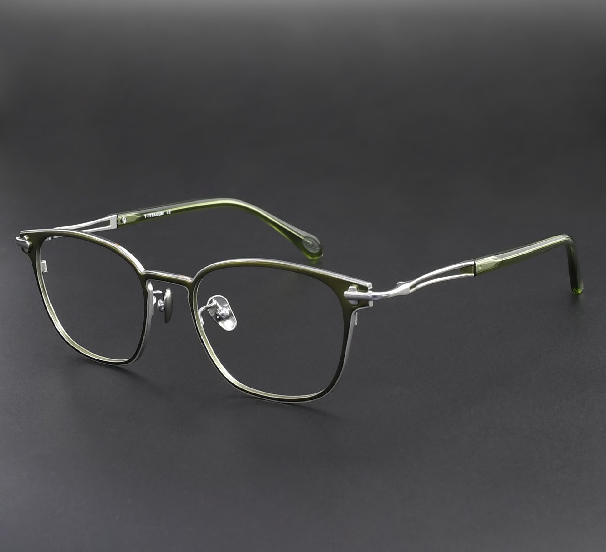 【送料無料!】新品!眼鏡フレーム フルリム 金属 チタンメガネ レンズなし ヴィンテージ 男女兼用 マルチカラー ZH1848拍卖