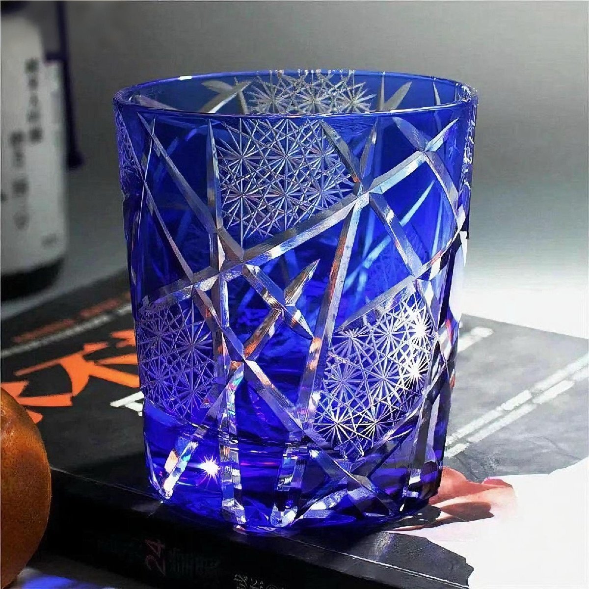 訳あり 在庫処分 お買い得 ロックグラス クリスタルガラス 切子 ウィスキー用 ドリング用 箱なし 簡易包装 自宅用ZH1701拍卖