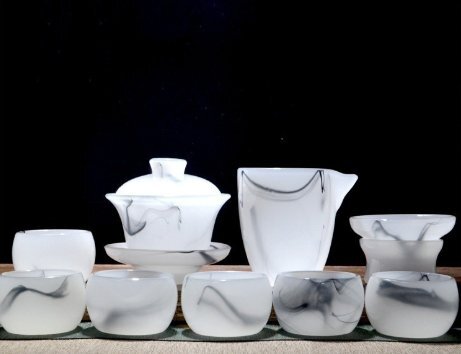 新品 高級茶器 6客セット 箱付き 中国茶器 中国磁器 湯飲み拍卖