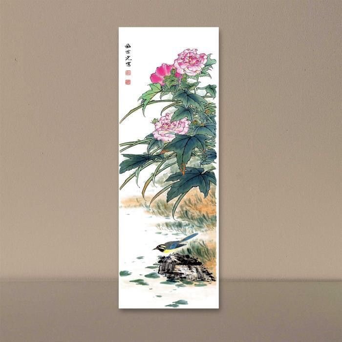 中国現代画家 田世光 画家 水墨画 学習 見本 練習用 表装なし 画仙紙 画芯 牡丹 芙蓉 鑑賞 装飾 印刷 zh924拍卖