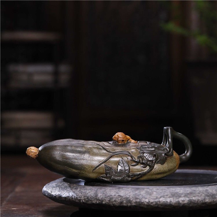 極細工 旧蔵 宜興紫砂壺 名家手作壺 茶壺 煎茶道具 茶具 茶道品 置物 擺件 中国美術 装飾 収蔵 コレクションsux168拍卖